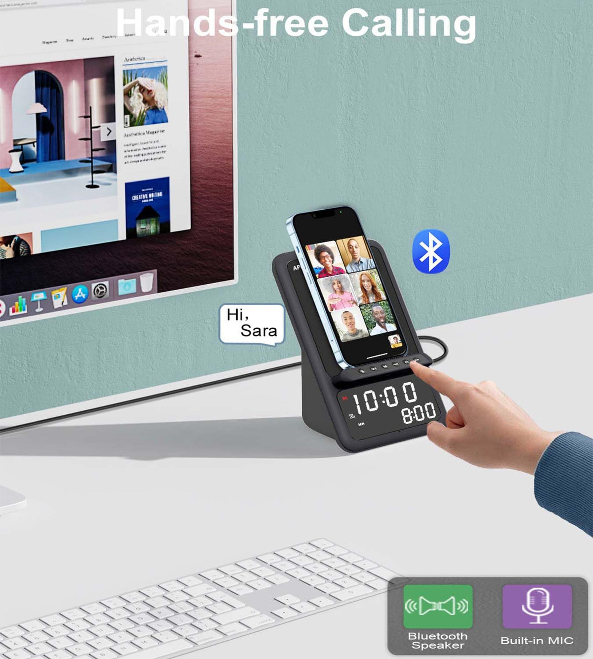 AFK lifestyle bedside setting showing reduced clutter and morning readiness benefit