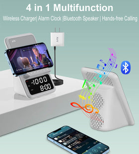AFK side profile with phone upright on wireless charging stand for easy viewing