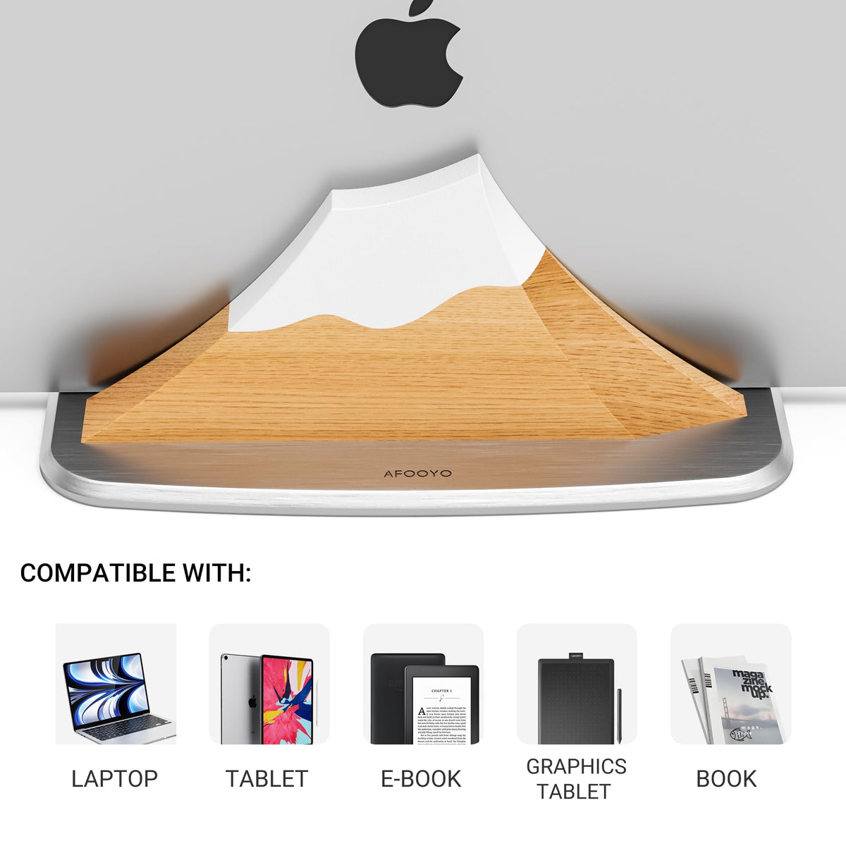 AFOOYO aluminum base profile demonstrating stability and sturdy support benefit