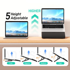 AFOOYO stand with wrist pads provides comfort and anti-slip stability.