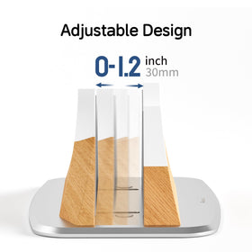 AFOOYO stand next to notebook showing scale and quick-access benefit