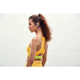 Aftershokz Aeropex comfortable bud-free fit for all-day wear.