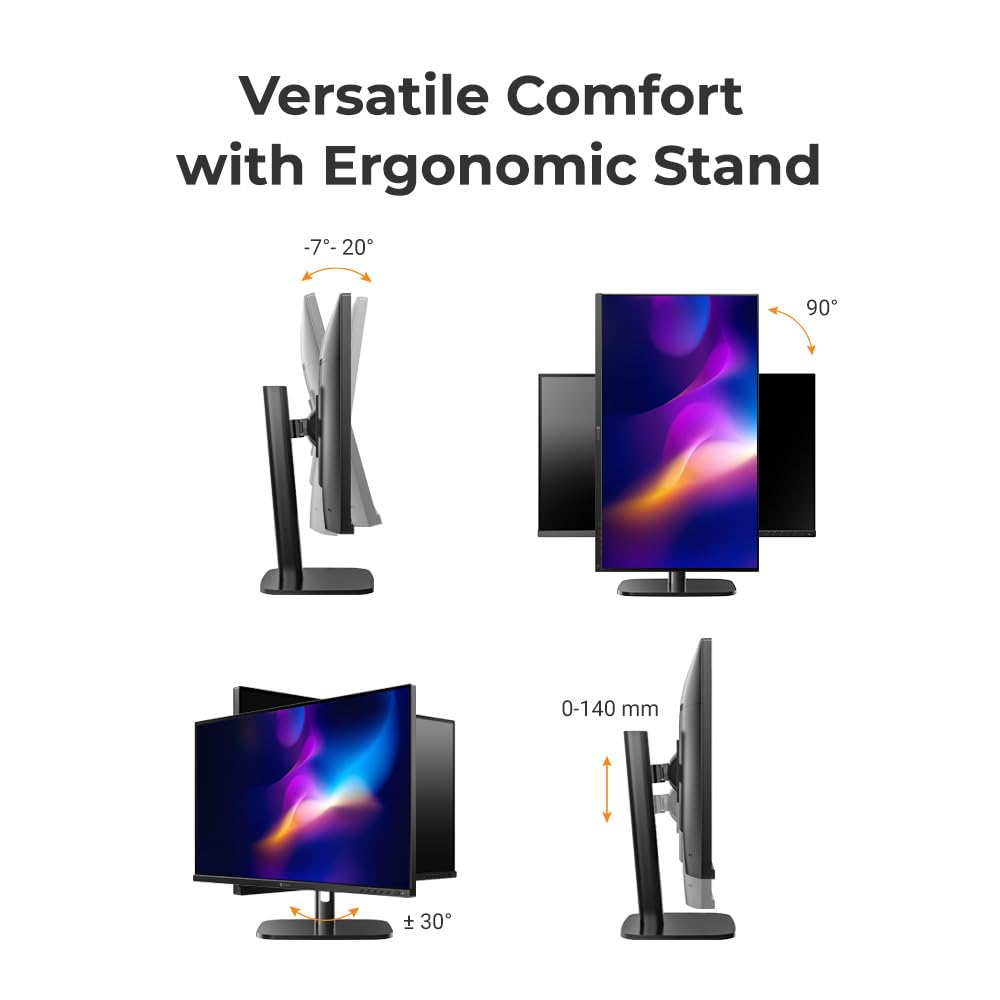 AG Neovo MH2404 IPS panel provides sharp detail and wide viewing angles
