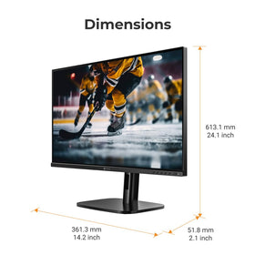 AG Neovo MH2404 wide viewing angles maintain color accuracy from most positions