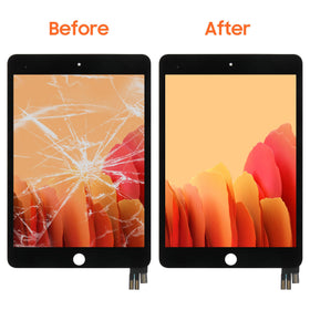AGCUT installed in iPad mini 5 showing seamless replacement and restored touch benefit