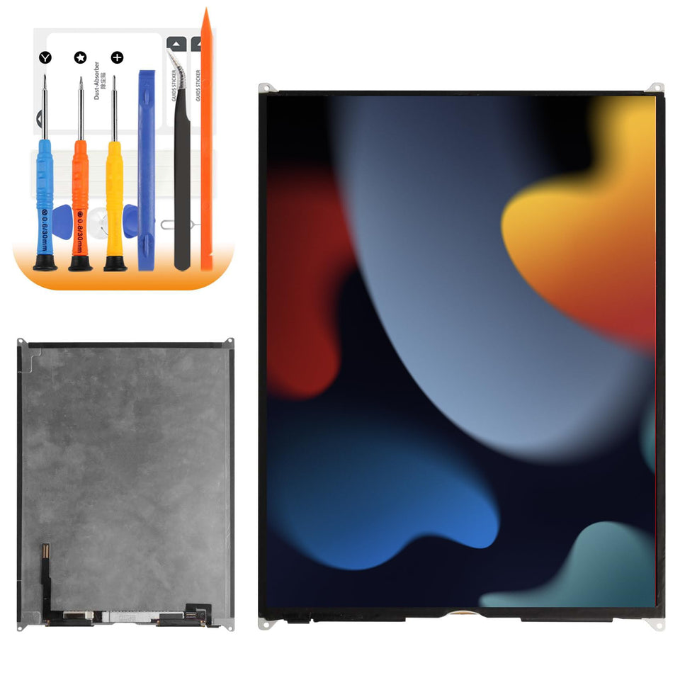 AGCUT iPad 7th/8th gen LCD display in action with vibrant colors.