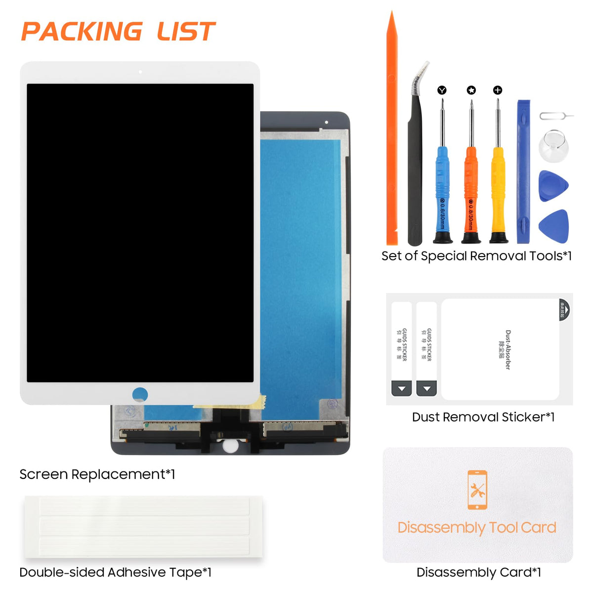 AGCUT packaging and included parts showing safe delivery and ready-to-install benefit