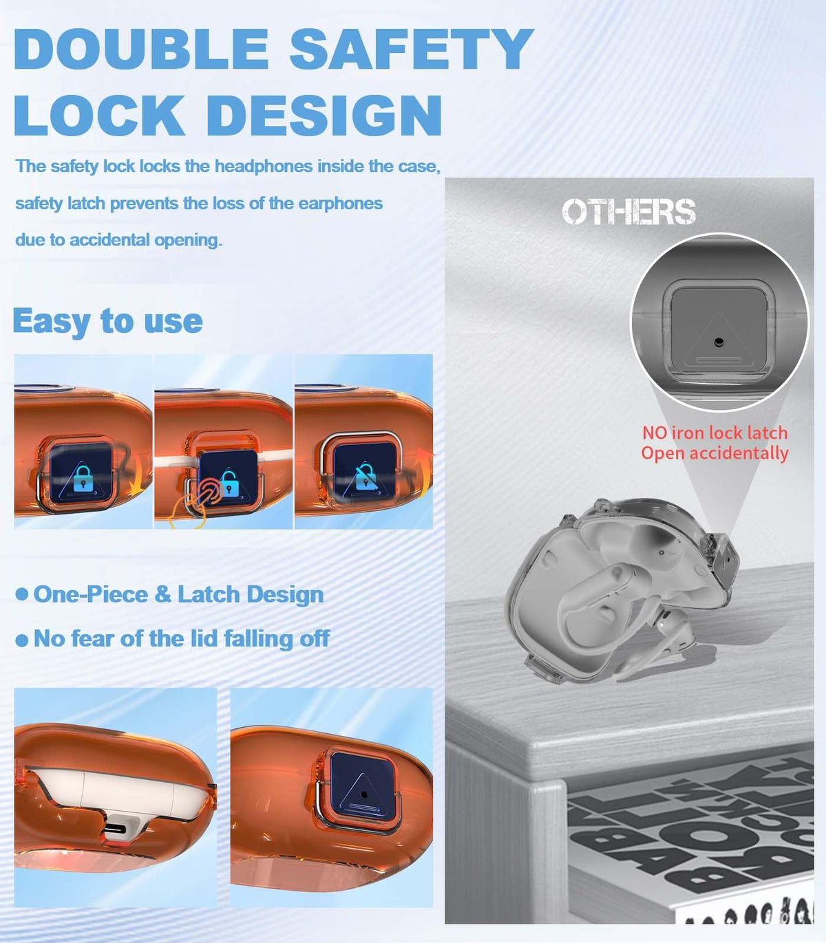 Side carabiner view showing easy on-the-go attachment