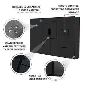 Rain beads on the cover surface, illustrating effective water shedding