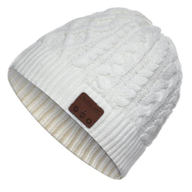 Agkey wireless winter music beanie headset front view for hands-free listening on the go