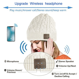 Agkey beanie worn during outdoor activity highlighting warmth and hands-free audio