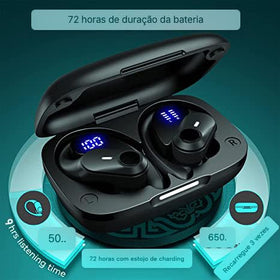 AGKG123 earhook close-up showing flexible hook for stable workout fit