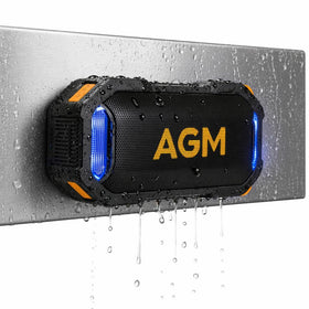 AGM MagROCK mounted on toolbox in garage showing rugged durable use