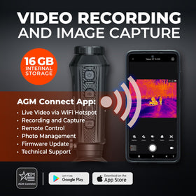 AGM Taipan V2 IP67 waterproof housing protects against rain and dust.