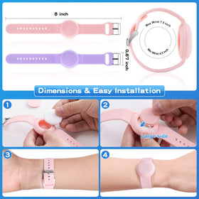 AGMZ AirTag anti-scratch sweatproof bracelet for daily wear.