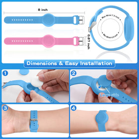 AGMZ AirTag bracelet elastic strap resists sweat and scratches