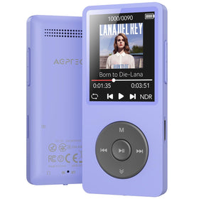 AGPTEK A02 front view showing purple finish and compact benefit