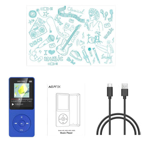 AGPTEK A02PL memory card slot detail showing expandable storage for more tracks