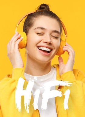 AGPTEK player paired with headphones in use for wireless listening benefit