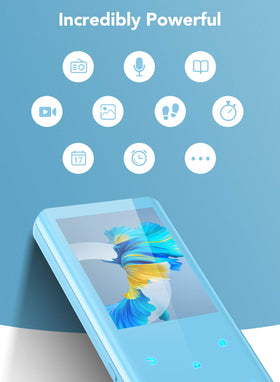 AGPTEK playing from built-in speaker, instant hands-free listening benefit