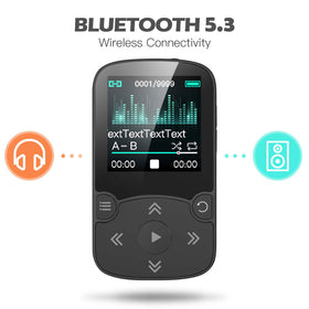 AGPTEK A65 display and controls visible for easy navigation