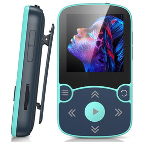AGPTEK A65 front view showing controls and compact form, easy pocket use