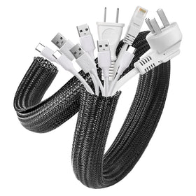 AGPTEK Cable Sleeve 25ft hides cables neatly for a clean desk