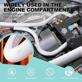 AGPTEK sleeve adapts to home office and car wires.
