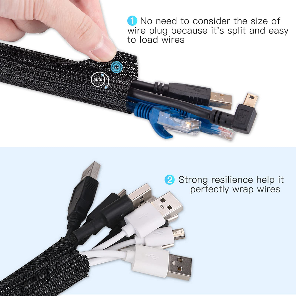 AGPTEK pet-proof material protects cords from chewing