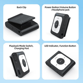 AGPTEK packaging and accessories showing included items and storage