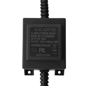 AGPTEK label close-up displaying input output specs and 60W rating for clear identification