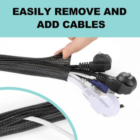 AGPTEK flame-retardant cable sleeve adds durable protection for setups
