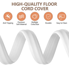 AGPTEK floor cable cover, indoor office setup tidying cables