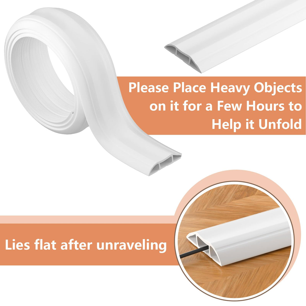 AGPTEK floor cable cover, outdoor installation for weather-ready protection