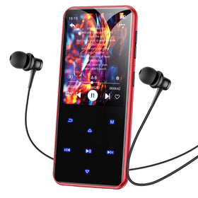 AGPTEK M3 front view in black showing compact player and benefit portability