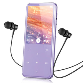 AGPTEK M3 front view showing screen and purple finish, clear controls and portability