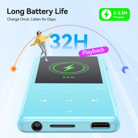 AGPTEK M6 next to phone showing pocket-size comparison for travel-friendly design