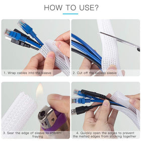AGPTEK pet-proof cord protector prevents chewing from pets