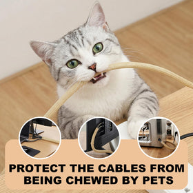 Pet-safe AGPTEK protector keeps dogs and cats from chewing cords.