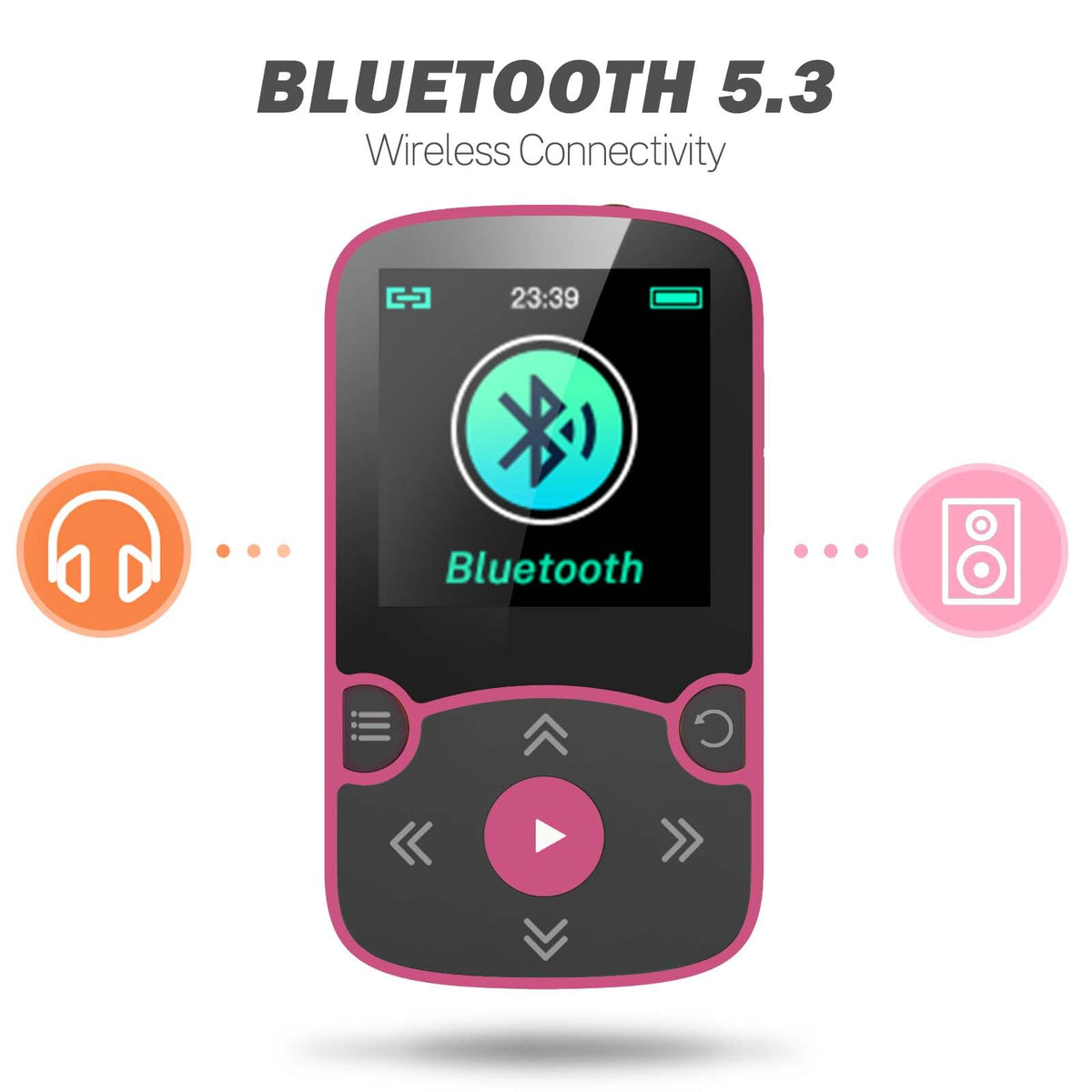 AGPTEK screen playing music clear interface for quick track navigation