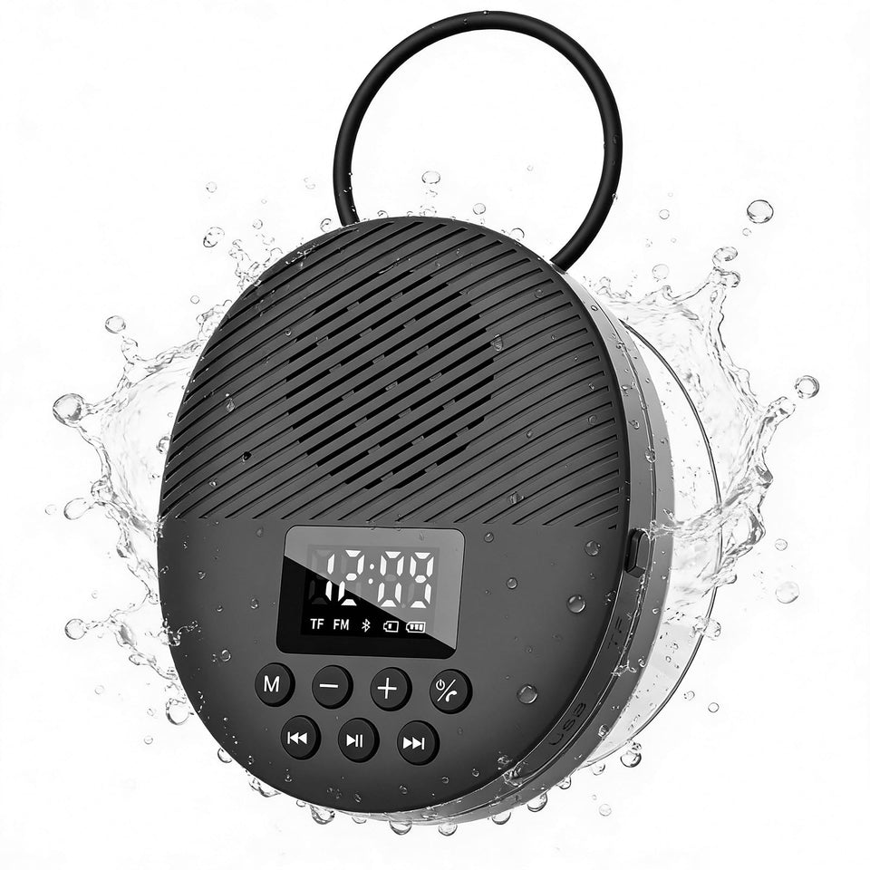 AGPTEK front view showing compact speaker and grille, clear sound in small spaces