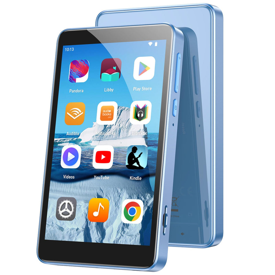 AGPTEK T08X with a 4-inch HD IPS screen for crisp video viewing on the go