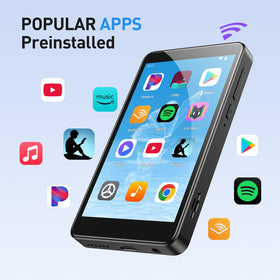 AGPTEK T08X Bluetooth and WiFi with expandable storage up to 1TB for large libraries