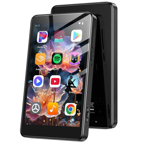 AGPTEK T08X front view showing 4-inch screen and clear display benefit