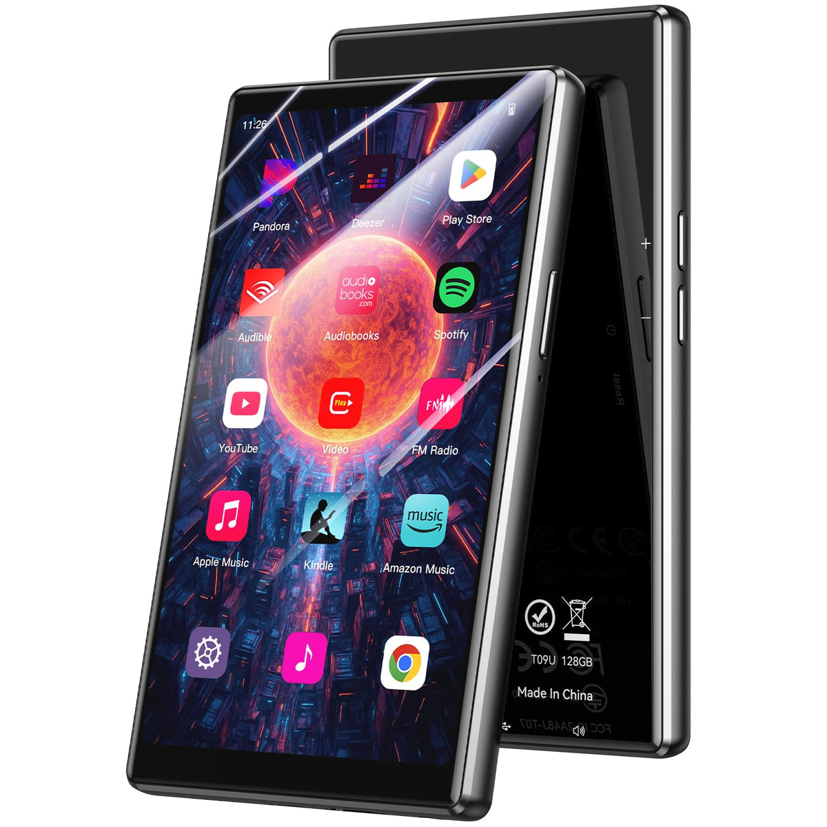 AGPTEK T09 Android 13 screen shows vivid visuals for videos and ebooks