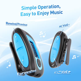 AGPTEK waterproof earbuds with three earplug sizes for secure seal