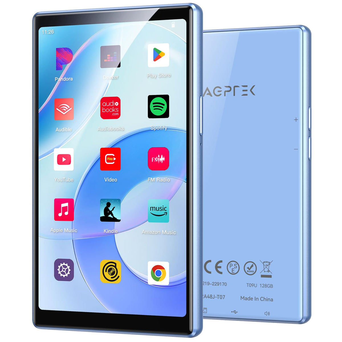 AGPTEK 5 inch touchscreen for immersive media on the go