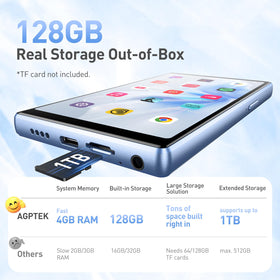 AGPTEK supports up to 1TB storage with compatible expansions