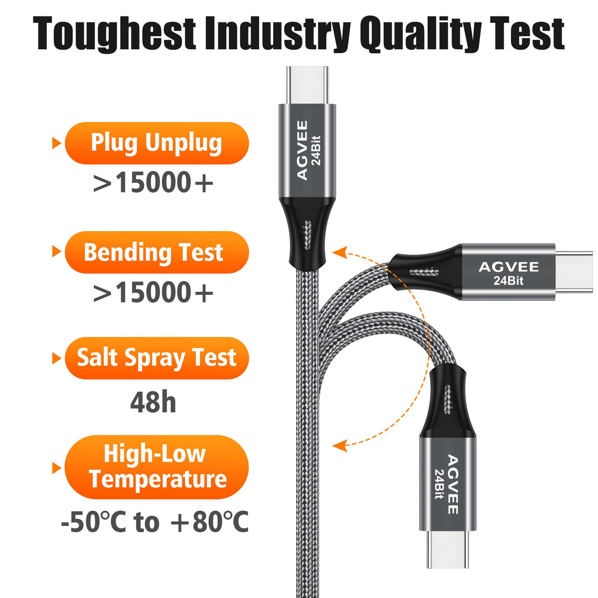 AGVEE cable connected to amplifier showing clean analog output benefit