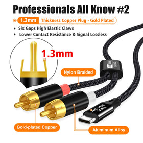 AGVEE nylon-braided cable for durable, tangle-free setup.